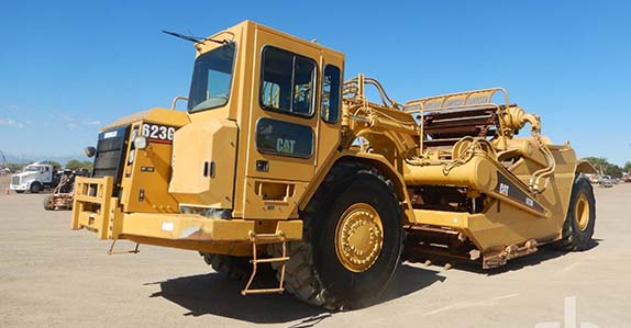 Motor scrapers sold by unreserved auction Motor scrapers sold by unreserved auction
